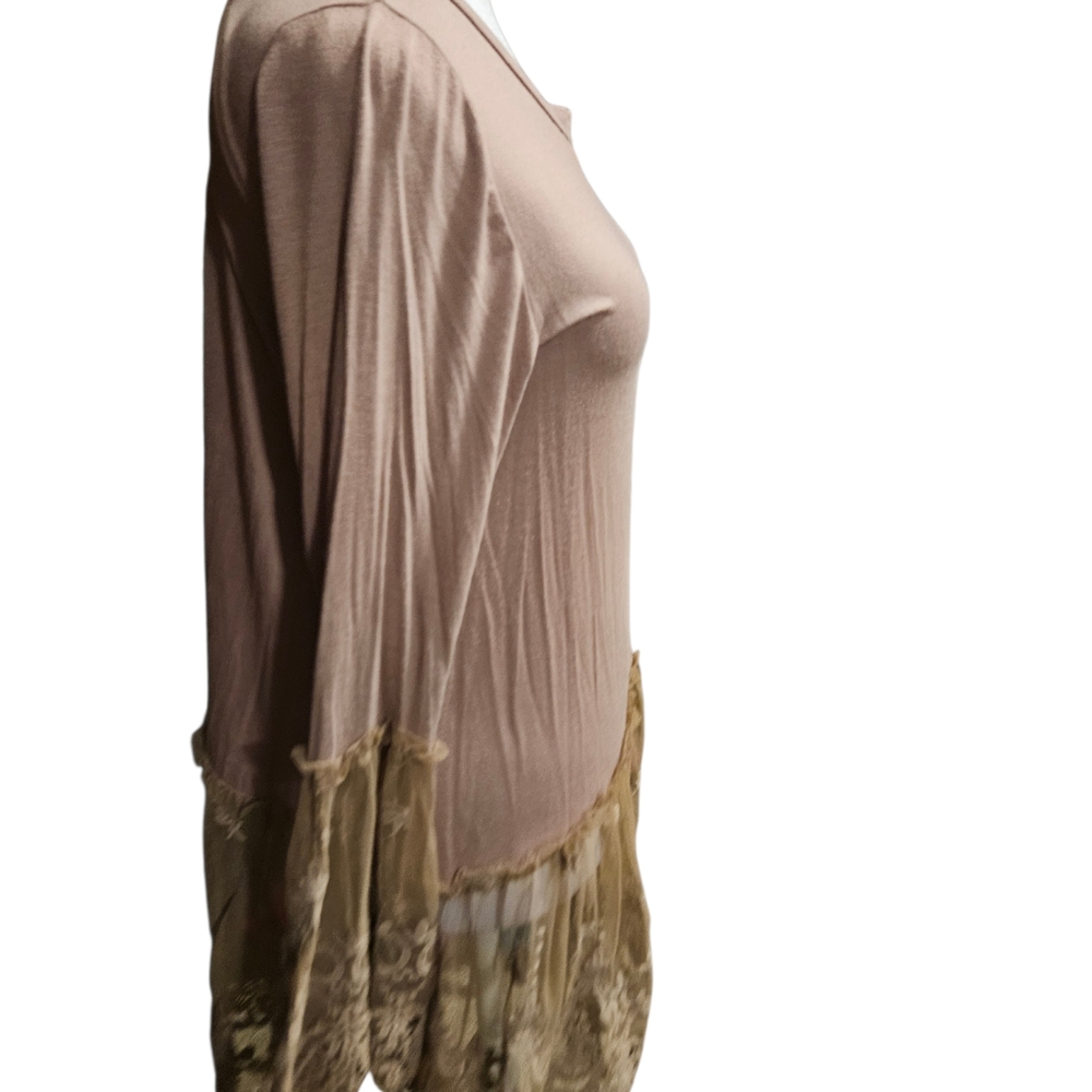 Origami Boutique boho sheer top Size Small - Picture 5 of 6